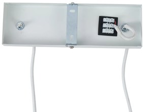 Modern függőlámpa fa mintázattal, fehér, 6-lámpás - Jeana Straight