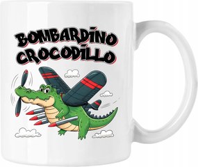 Bombadiro bögre Crocodilo brainrot 7 Fehér 330ml