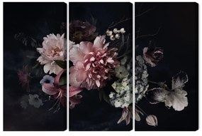 Flowers In Vintage Style vászonkép - 150x100 cm
