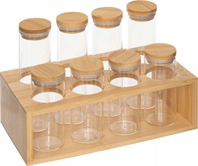 Fűszertartó Szett Üveg 8 Db 80 ML 120 ML