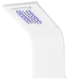 Verona WHITE termosztatikus zuhanypanel, rozsdamentes acél