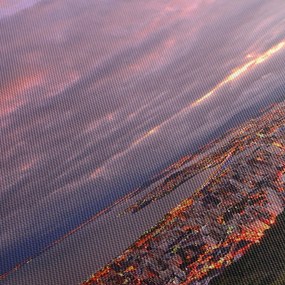 Kép - Alkonyat a város felett (90x60 cm)
