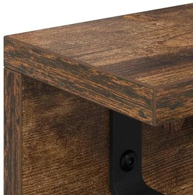 Fali Kabáthorog Füstölt tölgy 40 x 10.5 x 10.5 cm Faanyag