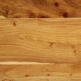 tömör fa akác és vas fejtámla 120 cm