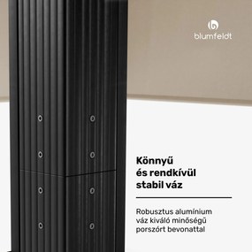 Pantheon Cortina pavilon 3x3 m, időjárásálló, alumínium, porfestett, redőnyök