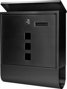 Postaláda újságtartóval Orno fekete