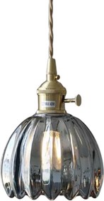 Mennyezeti lámpa kristály fekete lógó üveg modern glamour