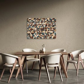 A háromszögek képe (üvegen) (70x50 cm)