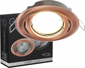 Halogén Mennyezeti Lámpatest Állítható Kerek Réz Edo