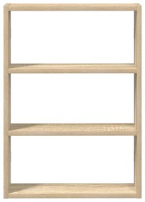 sonoma tölgy színű szerelt fa fali polc 43 x 9 x 60 cm
