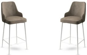 Enox Cappuccino és White bárszék szett, 2 db