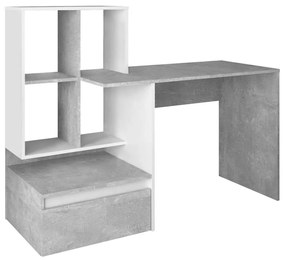 PC asztal Nacio (beton + fehér) . 1116420
