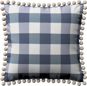 Dekoria párnahuzat Wera sötétkék-fehér kockás