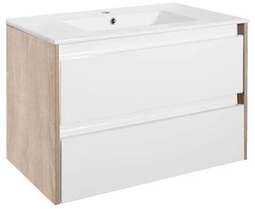 Porto 80 alsó szekrény mosdóval sonoma tölgy-fehér