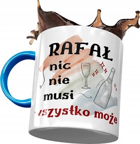 Kék bögre Raffael Kollégának Ajándék Nyomtatott Fotóval