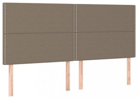 4 db tópszínű szövet fejtámla 80 x 5 x 78/88 cm
