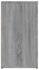 szürke sonoma színű szerelt fa tálalószekrény 100x33x59,5 cm