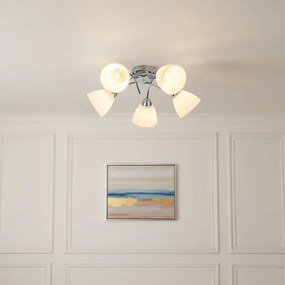 Felületre szerelhető csillár CLARA 5xE27/15W/230V fényes króm