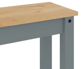 Panama szürke tömör fenyőfa étkezőpad 105 x 30 x 45 cm