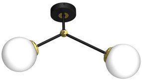 Csillár JOY 2xE14/40W/230V fekete/arany