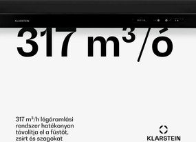Klarstein UW60BL, páraelszívó, 317 m³/ó, 60 cm, fekete
