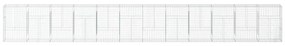 horganyzott vas gabion kosár fedéllel 1200 x 50 x 150 cm