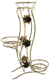 Virágállvány 100x70 cm arany