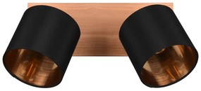 Fekete-natúr színű spotlámpa ø 12 cm Tommy – Reality