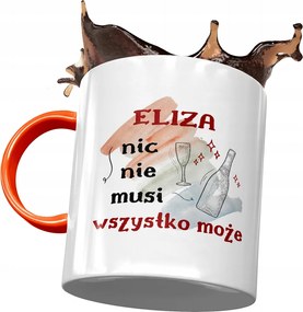 Narancssárga Bögre Eliza Barátnőnek Ajándék Nyomtatott Fotóval