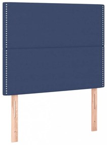 kék szövet LED-es fejtámla 80x5x118/128 cm