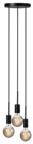 Nordlux - PACO kábeles függeszték 3xE27/25W/230V fekete