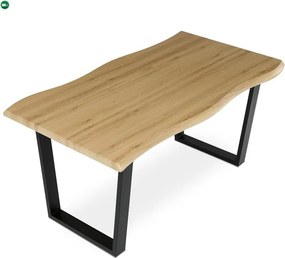 Étkezőasztal 160×90 cm, MDF, Vad Tölgy. HT-F4216 OAK