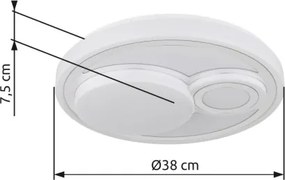GLOBO 48473 RUIZ Kerek Mennyezeti Lámpa IP20