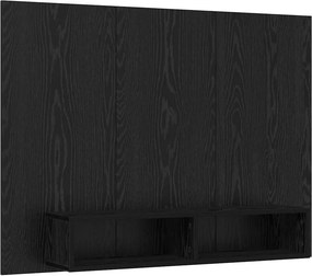 vidaXL TV szekrény garnitúra Fekete tölgy 120 x 23,5 x 90 cm Faanyag