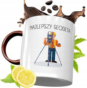 Bordó Bögre Földmérőnek Születésnapi Ajándék fényképes nyomtatással