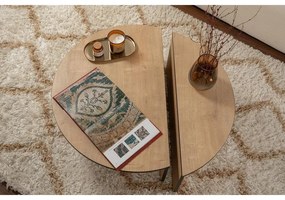 Dohányzóasztal Orion - Honey Oak, Fekete