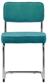 Türkiz kordbársony étkezőszék Rupert – Unique Furniture