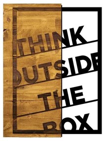 Fa fali dekoráció "Think Outside The Box"