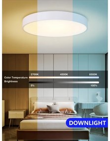 Immax NEO 07206L-LED Dimmelhető mennyezeti lámpa RONDATE 53W/230V fehér Tuya + távirányító