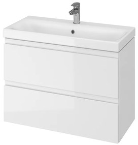 Cersanit - SET szekrény + mosdó, fehér fényű, Moduo Slim 80, S801-225-DSM