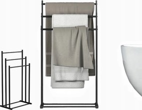 Loft Állvány Fém Törölközőtartó Állvány Fekete Állvány