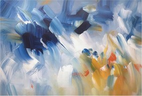 Fotó Fali tapéta Falfestmény Színes húzások 104x70 Ragasztó