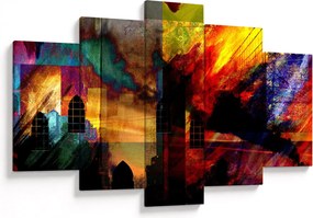 Kép - A város színes absztrakciója (150x105 cm)