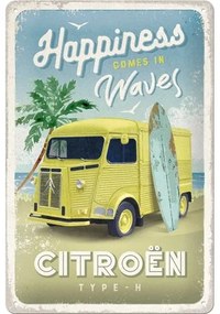 Fém tábla Citroen Type H - Happiness Comes in Waves, (20 x 30 cm)