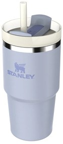 Lila rozsdamentes acél termosz szívószállal 600 ml Quencher H2.0 FlowState Tumbler Dew Drop – Stanley