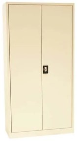 Manutan Expert fém iratszekrény, 4 polccal, 195 x 92 x 42 cm, bézs