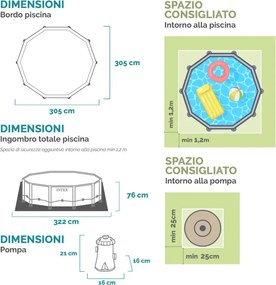 INTEX MetalPrism Set fémvázas medence 305 x 76 cm (26702)