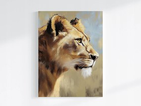 Vászonkép Canvas Portré Oroszlán Állat Afrika Szafari Olaj 60x80