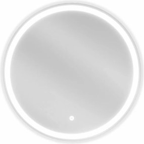 Mexen Gobi megvilágított fürdőszobai tükör, kerek 60 cm, LED 6000K, páramentesítő - 9801-060-060-611-00