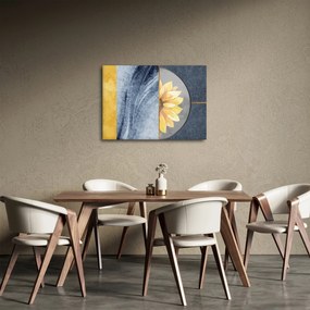 Kép - Formák és a virág (70x50 cm)